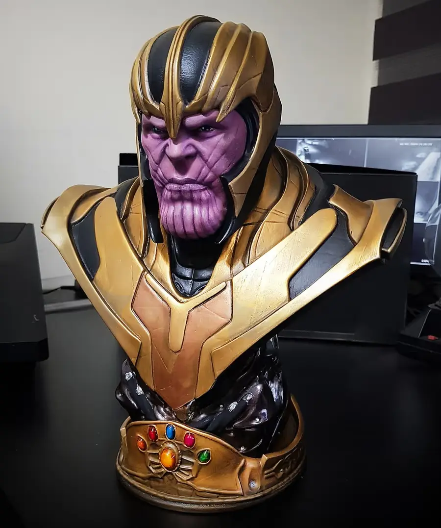 Busto Thanos Shield Archivo STL OBJ para Impresion 3D