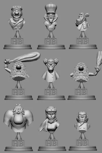 Bustos Autos Locos Archivo Stl Para Impresion 3D