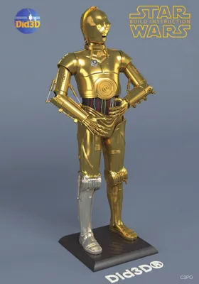 C3po Archivo STL Impresión 3D