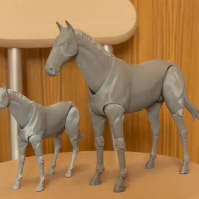 Caballo Articulado V2 Archivo STL OBJ para Impresion 3D