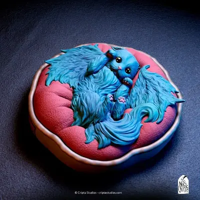 Caligo The Cat Archivo Stl Para Impresion 3D