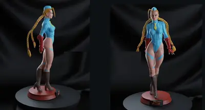 Cammy Street Fighter Archivo Stl Para Impresion 3D