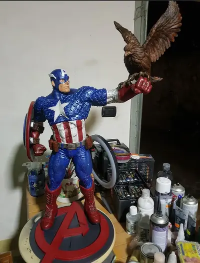 Capitan America Archivo STL OBJ para Impresion 3D
