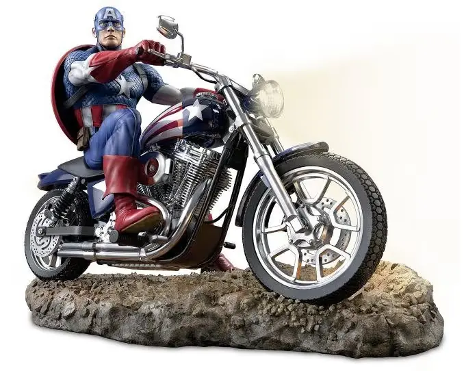 Capitan America Motocicleta Archivo STL para Impresion 3D
