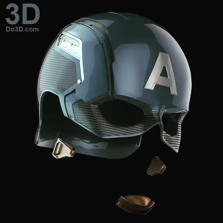 Captain America Civil War Helmet V2 Archivo STL Impresión 3D