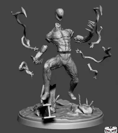 Carnage Spider Man Marvel Archivo STL OBJ para Impresion 3D