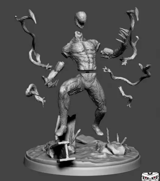 Carnage Spider Man Marvel Archivo STL OBJ para Impresion 3D