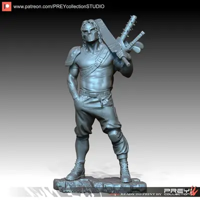 Casey Jones Tmnt Archivo Stl Para Impresion 3D