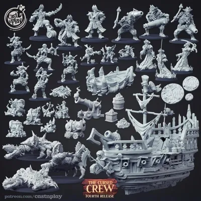 Castnplay Cursed Crew Archivo STL Impresión 3D