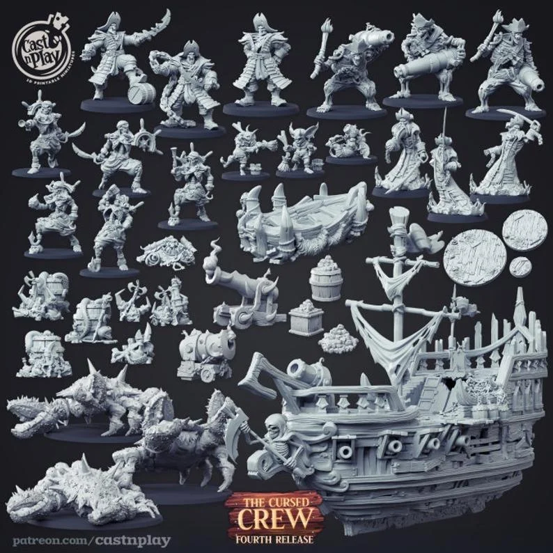 Castnplay Cursed Crew Archivo STL Impresión 3D