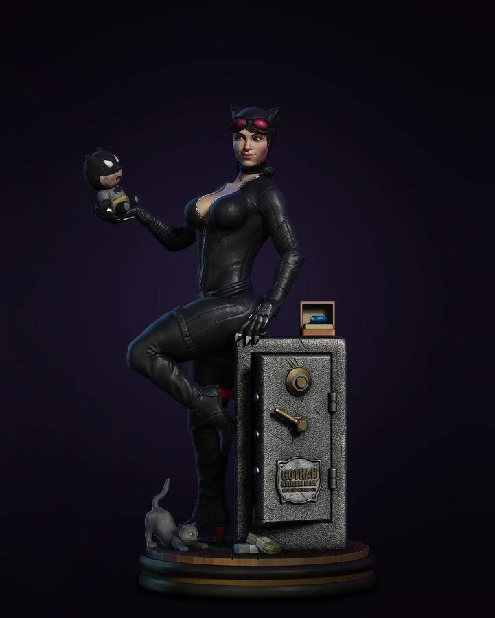 Catwoman Archivo STL Impresión 3D