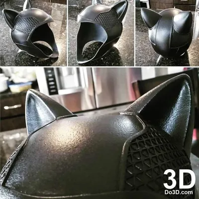 Catwoman Arkham Knight Helmet And Goggles Archivo STL Impresión 3D