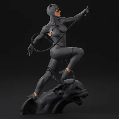 Catwoman Gatubela Archivo Stl Para Impresion 3D