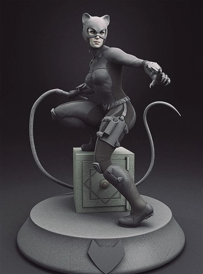 Catwoman Safebox Archivo STL Impresión 3D