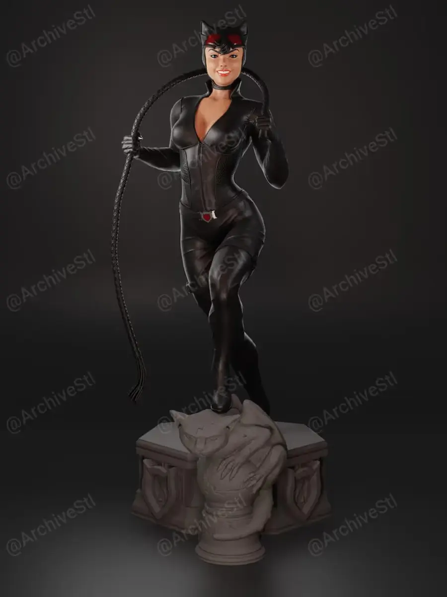 Catwoman y Nsfw Version Archivo STL OBJ para Impresion 3D