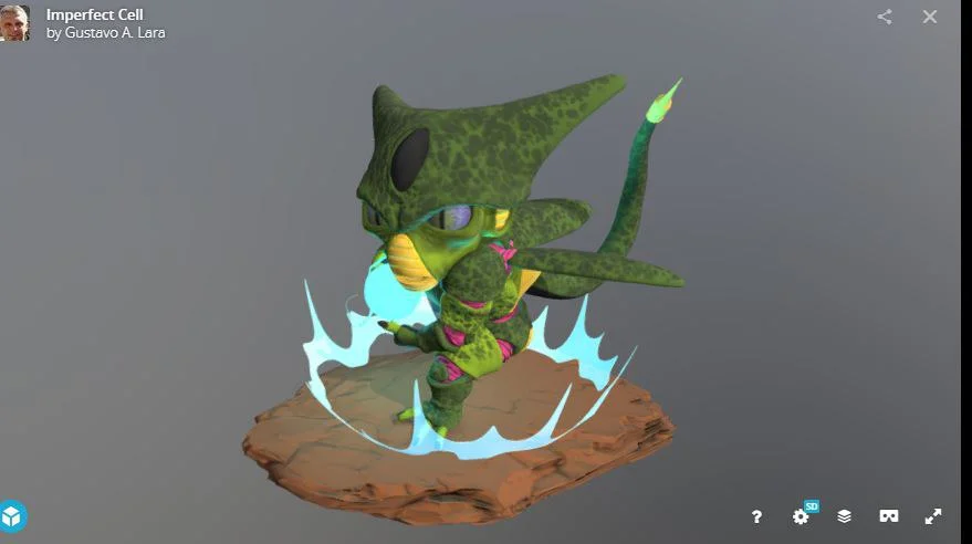 Cell Chibi Dbz Archivo STL Impresión 3D