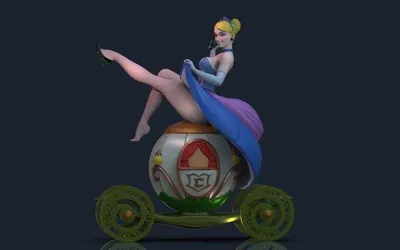 Cenicienta Archivo STL Impresión 3D