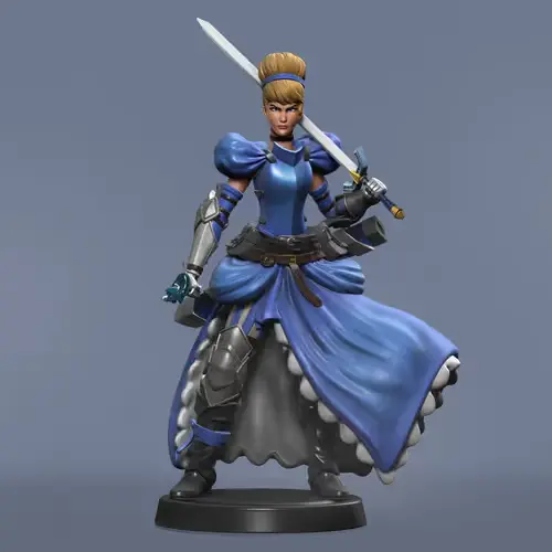Cenicienta Guerrera Dp Archivo Stl Para Impresión 3d