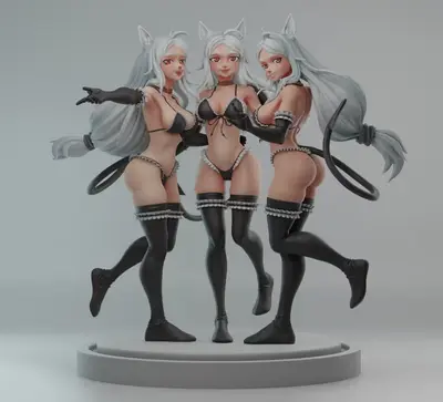 Cerberus Bikini Archivo Stl Para Impresion 3D