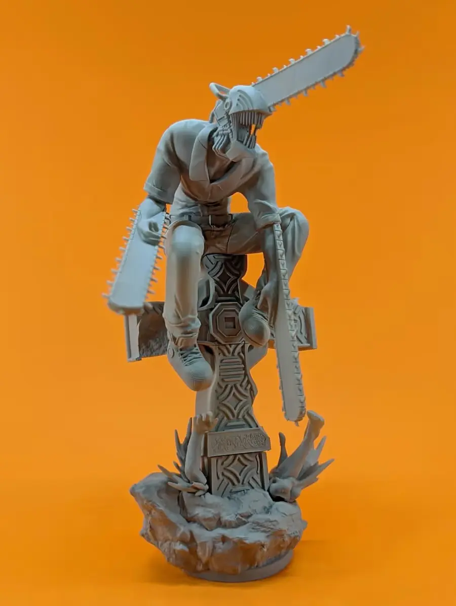 Chainsaw Man Figura Archivo STL OBJ para Impresion 3D