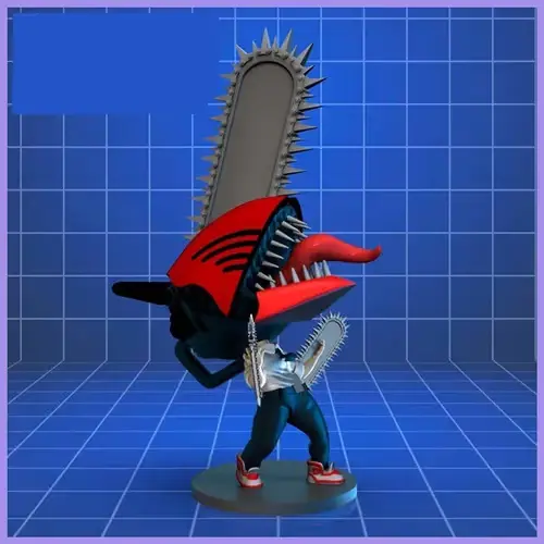 Chainsaw Man Nendoroid Chibi R Archivo Stl Para Impresión 3d