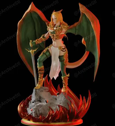 Charizard Waifu Archivo Stl Para Impresion 3D