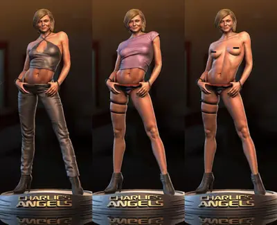 Charlie's Angels Cameron Diaz Archivo Stl Para Impresión 3d