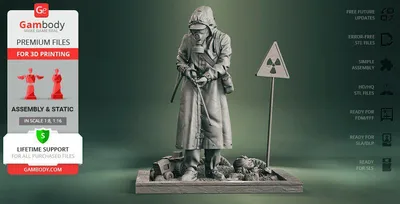 Chernobyl Liquidator Archivo STL Impresión 3D