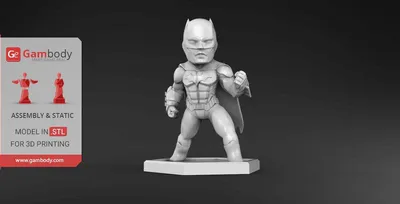 Chibi Batman Archivo STL Impresión 3D