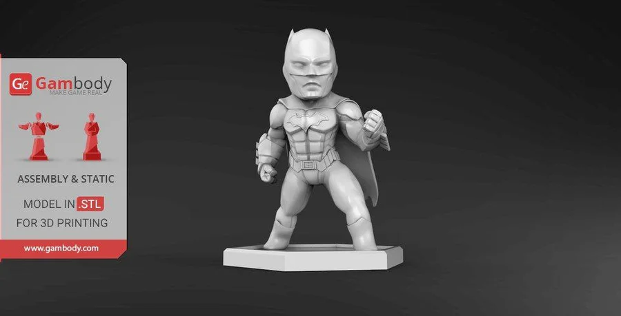 Chibi Batman Archivo STL Impresión 3D