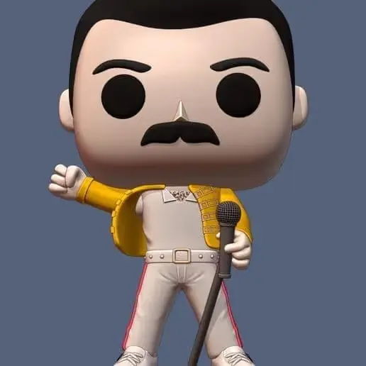 Chibi Freddy Mercury Archivo Stl Para Impresion 3D