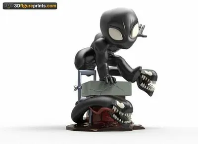 Chibi Symbiote Spider Man Archivo STL Impresión 3D