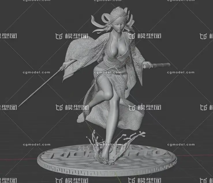 Chivalrous Girl Archivo Stl Para Impresion 3D