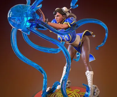 Chun Li Archivo STL Impresión 3D