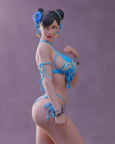 Chun Li Bikini Archivo Stl Para Impresion 3D