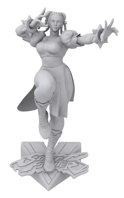 Chunli Street Fighter Archivo Stl Obj Para Impresion 3D