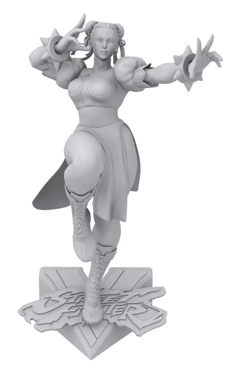 Chunli Street Fighter Archivo Stl Obj Para Impresion 3D