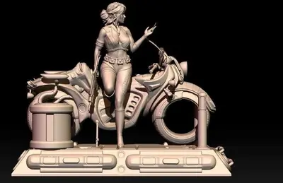 Ciri Cyberpunk Style Archivo Stl Para Impresion 3D
