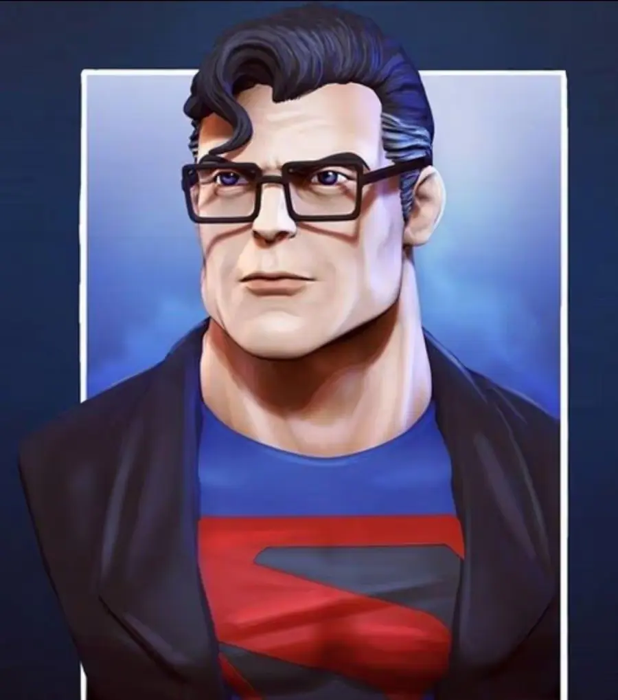 Clark Kent Archivo Stl Para Impresion 3D