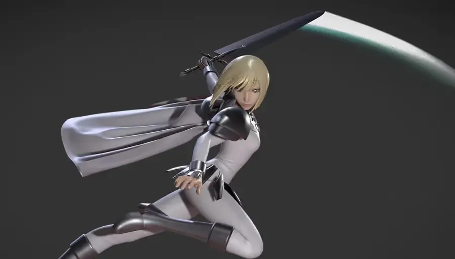 Claymore Clare Archivo Stl Para Impresion 3D