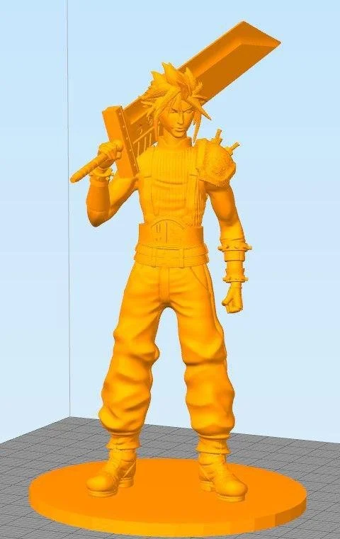 Cloud Sword On Shoulder Archivo STL Impresión 3D