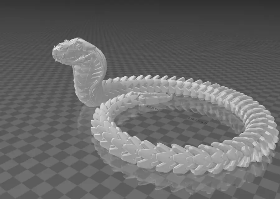 Cobra Archivo Stl Obj Para Impresion 3D