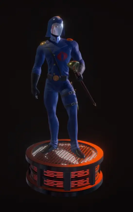 Cobra Commander Archivo Stl Para Impresion 3D