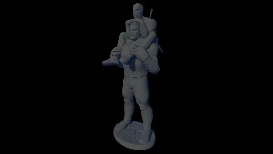 Colossus Y Deadpool Estatua Archivo Stl Para Impresion 3D