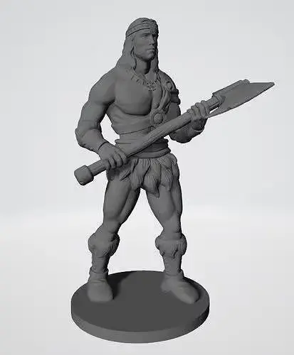Conan El Barbaro Archivo Stl Para Impresion 3D