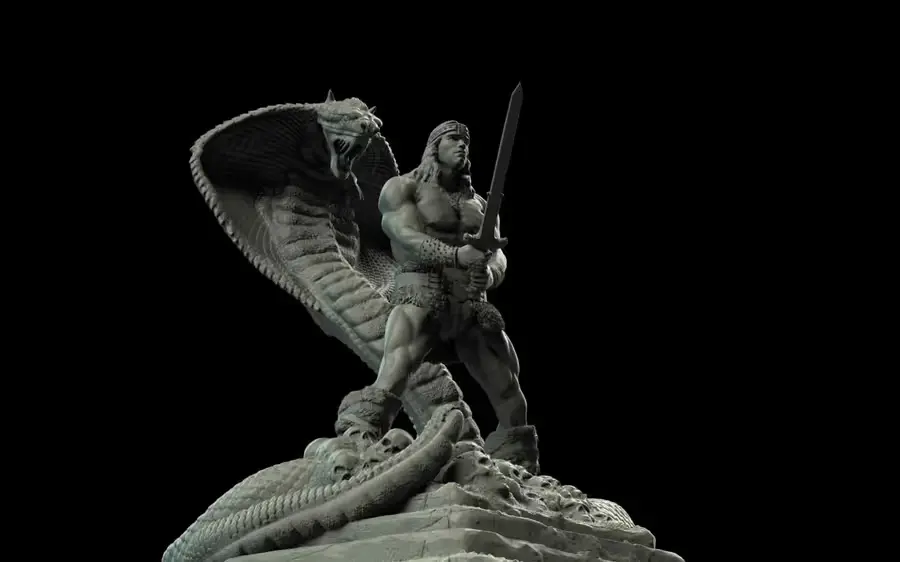 Conan The Destroyer Archivo STL OBJ para Impresion 3D