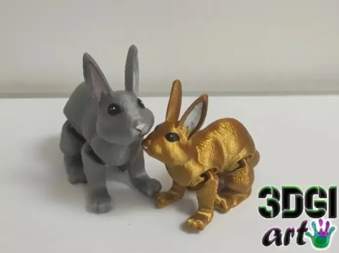 Conejito Archivo Stl Obj Para Impresion 3D