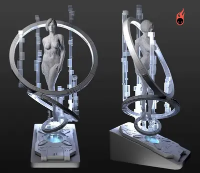 Cortana Archivo Stl Obj Para Impresion 3D