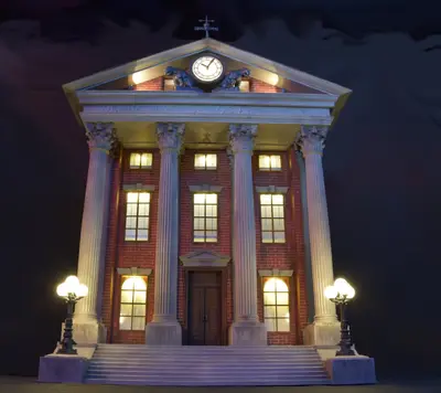 Court House Back The Future Archivo Stl Para Impresion 3D