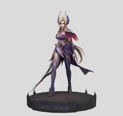 Coven Diana Archivo Stl Para Impresion 3D